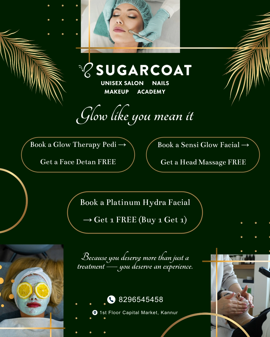 Offers on Pedicures and Facials at Sugarcoat salon Hennur road
